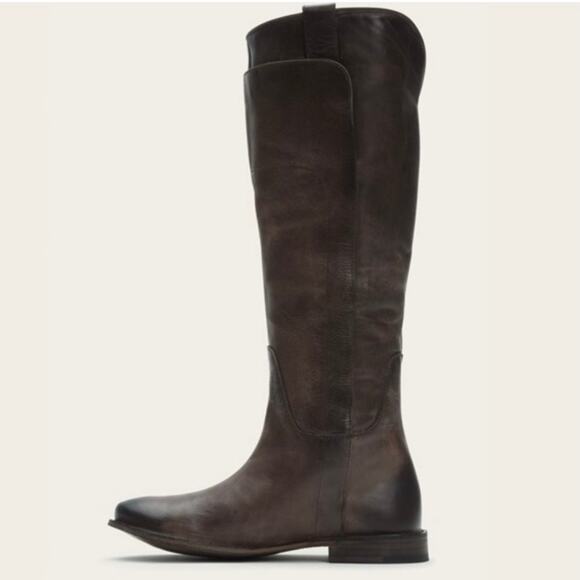 Frye Paige Tall Riding Knee High Boots Women's Brown Leather Size 9 - Picture 3 of 16